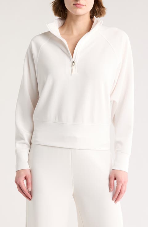 Sandwash Scuba Knit Half Zip Pullover