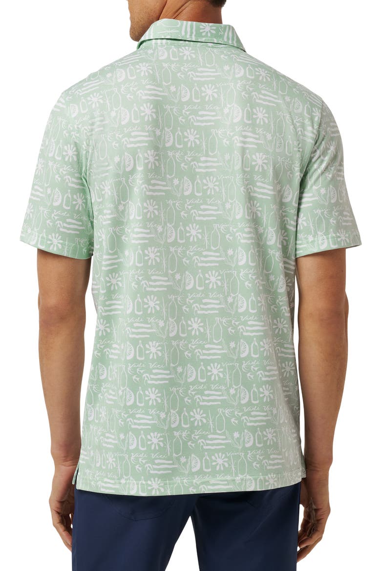 Featherweight Cabana Polo, Alternate, color, AQUA FOAM