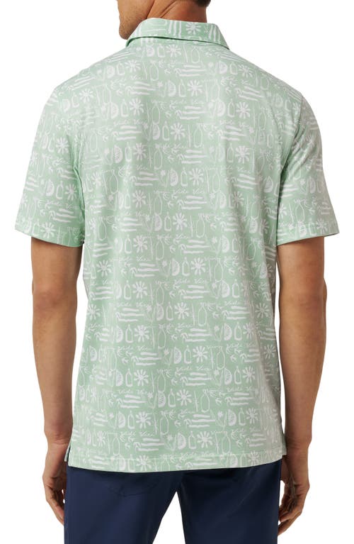 Travismathew Featherweight Cabana Polo In Green