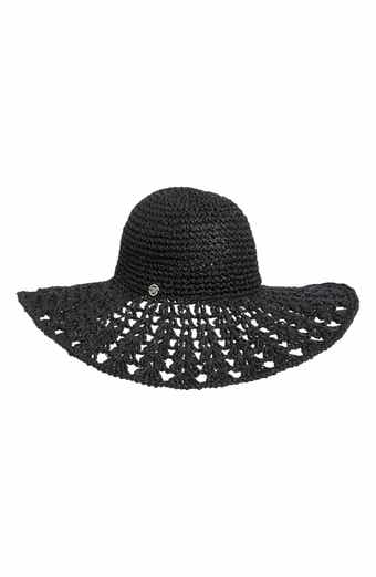 Steve Madden Textural Straw Crochet Floppy Hat