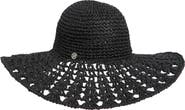 Steve Madden Textural Straw Crochet Floppy Hat