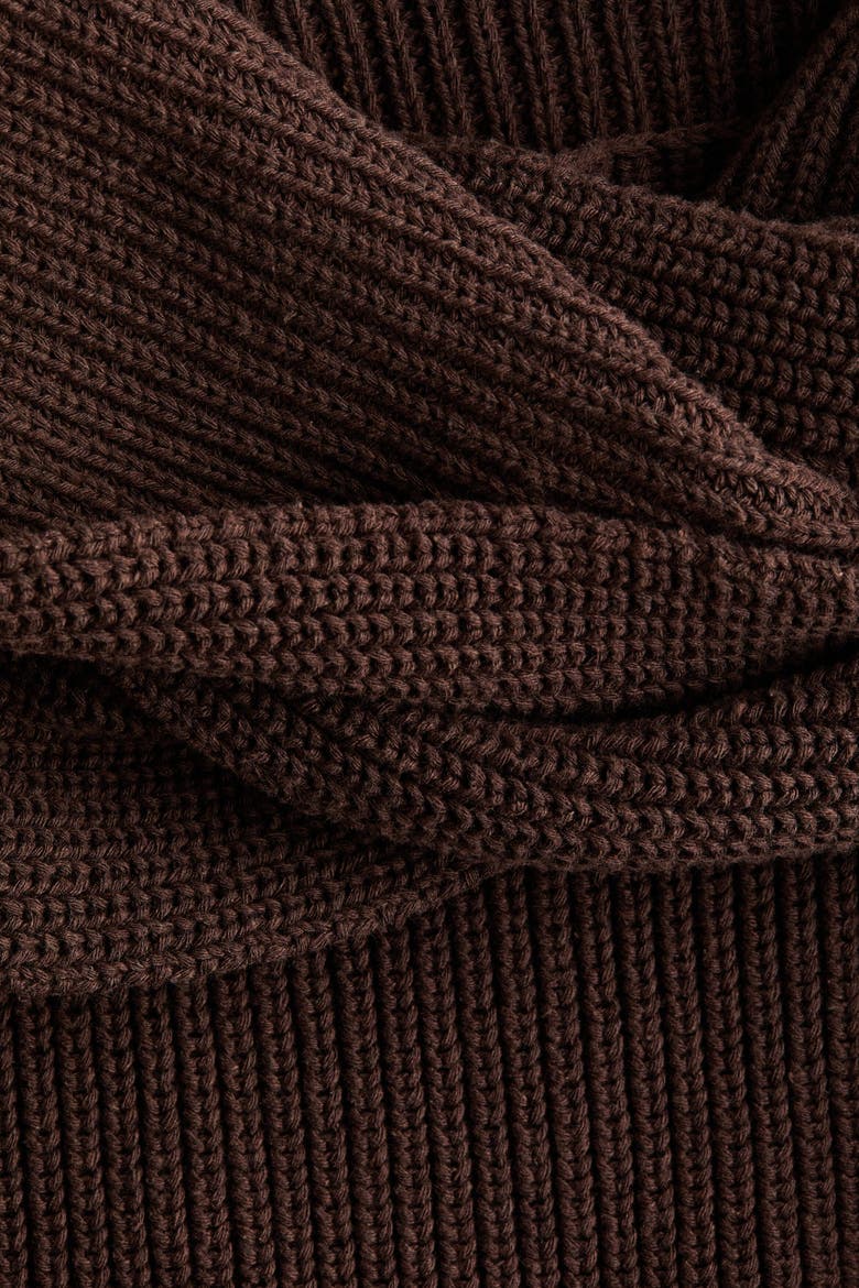 Off-the-shoulder Jumper, Alternate, color, Dark brown