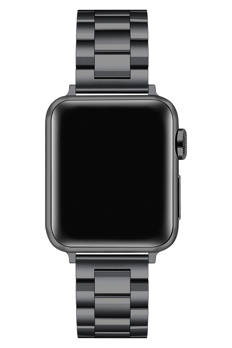 Maxwell Bracelet Apple Watch® Watchband, Alternate, color, BLACK
