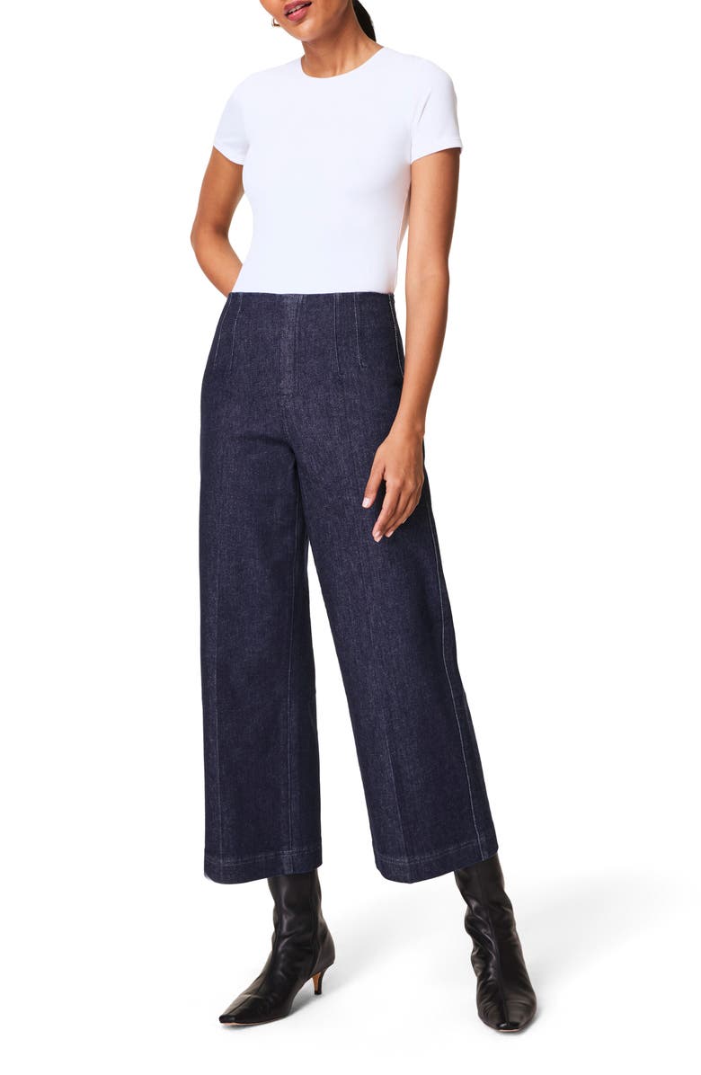 SPANX<sup>®</sup> SPANXsmooth<sup>™</sup> Jersey Crewneck T-Shirt, Alternate, color, Classic White