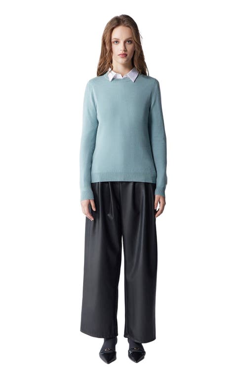 Gobi Mongolian Cashmere Cashmere Crew Neck Sweater In Blue