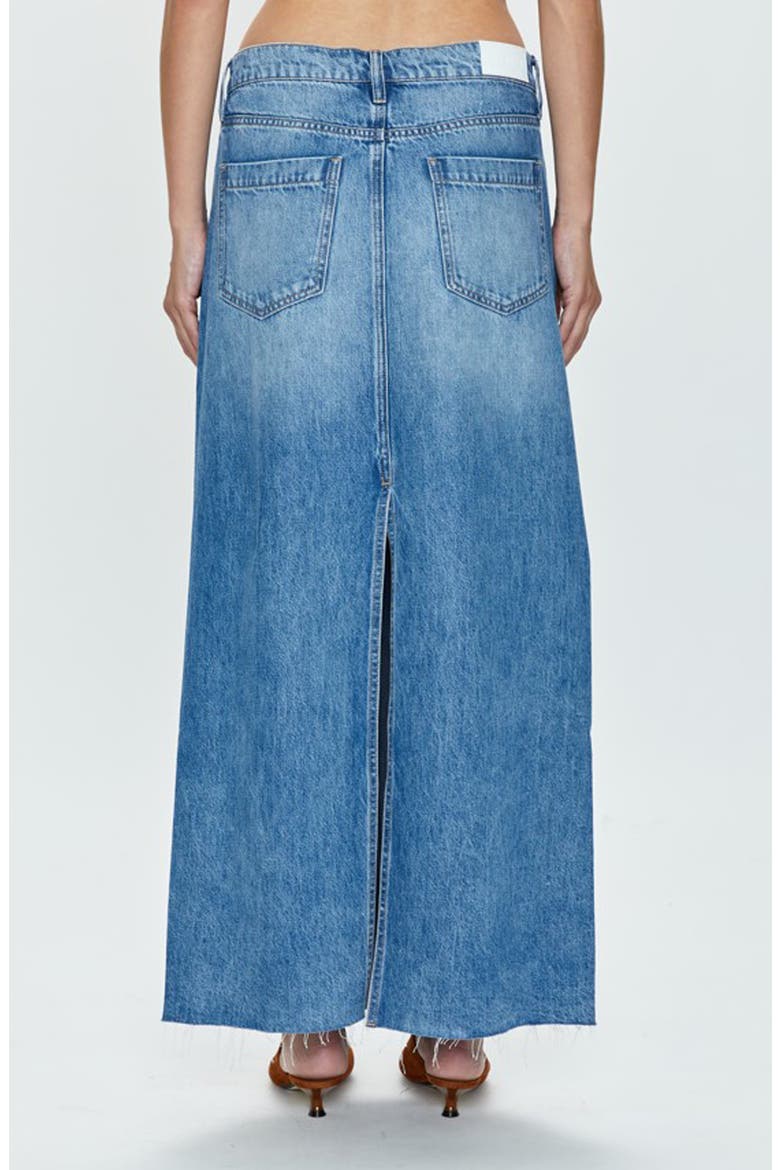 Raye Denim Maxi Skirt, Alternate, color, HIGH NOON