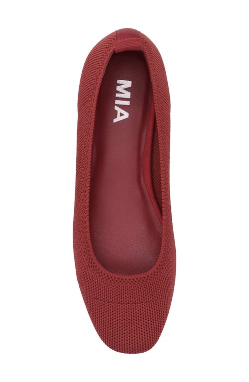 Mia Raisa Stretch Knit Flat In Red