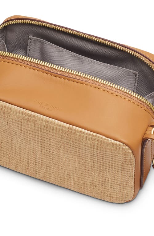 Rag & Bone Women's Cami Leather-trimmed Woven Camera Bag In Natural
