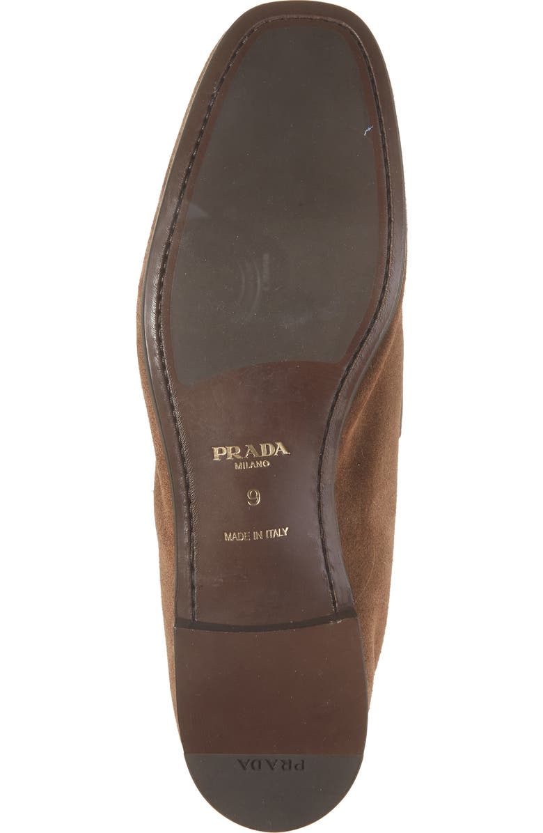 Prada Piped Loafer, Alternate, color, Cacao