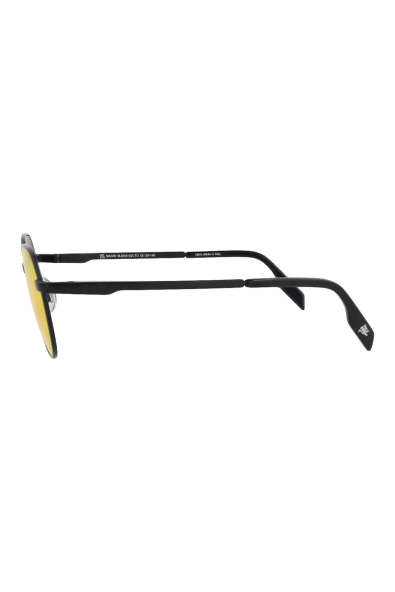 Gender Inclusive Core 50mm Polarized Round Sunglasses, Alternate, color, BLACK BLACK LAVA