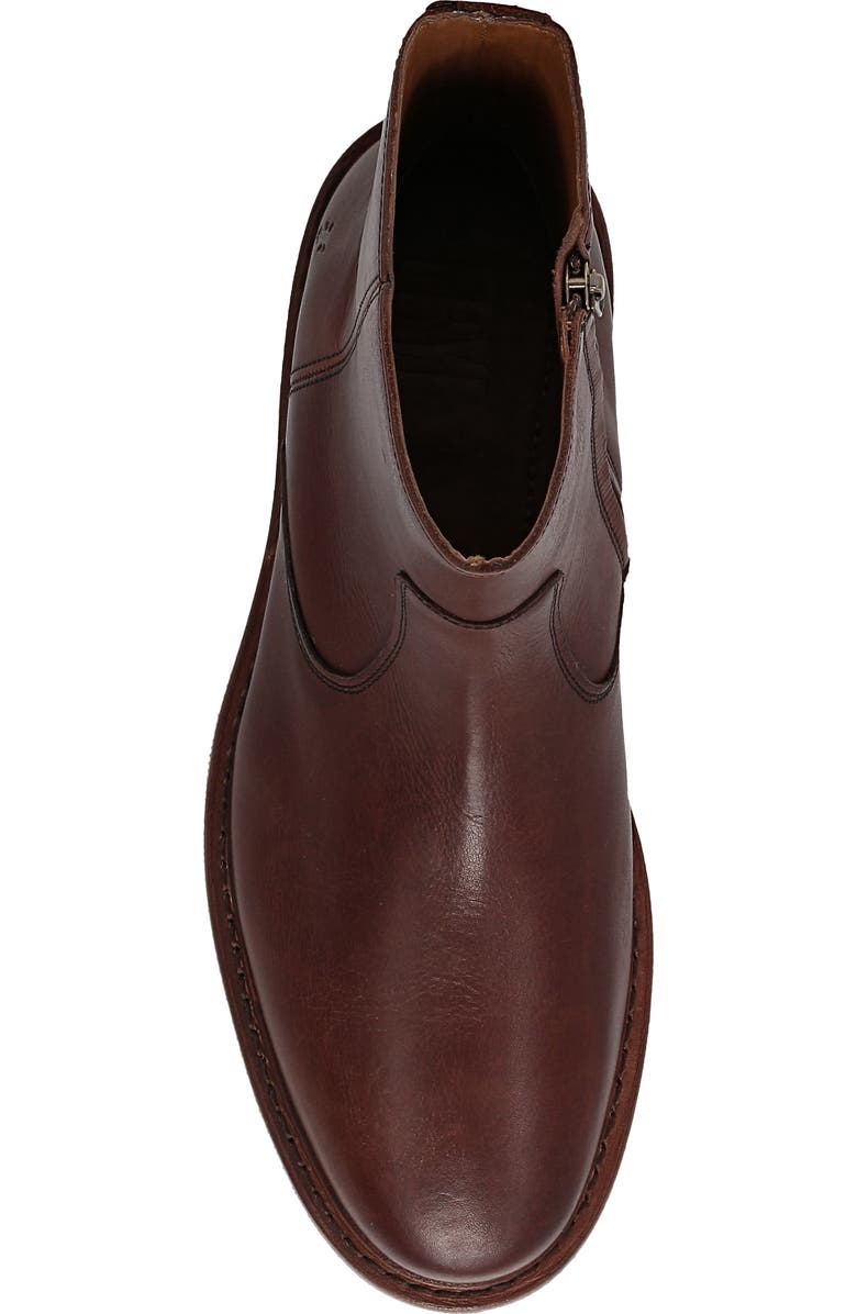 Frye Paul Zip-Up Boot, Alternate, color, Brown