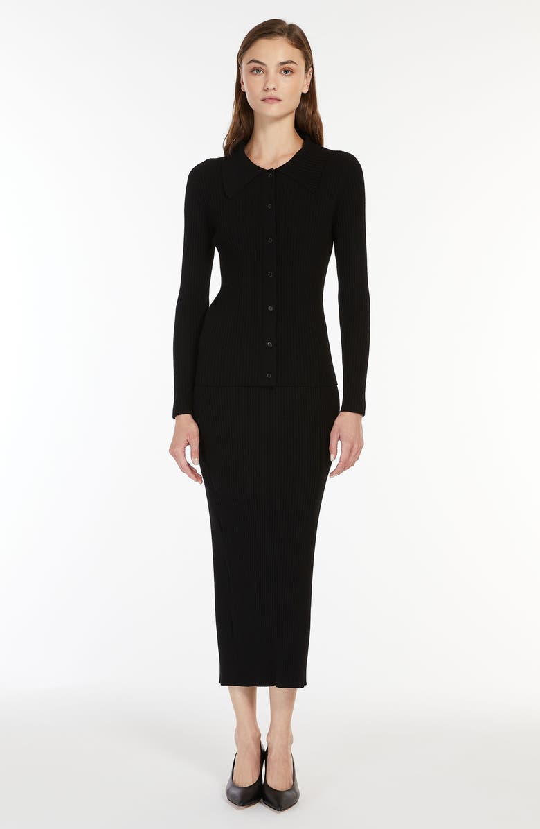 Weekend Max Mara Papiro Rib Cardigan, Alternate, color, 