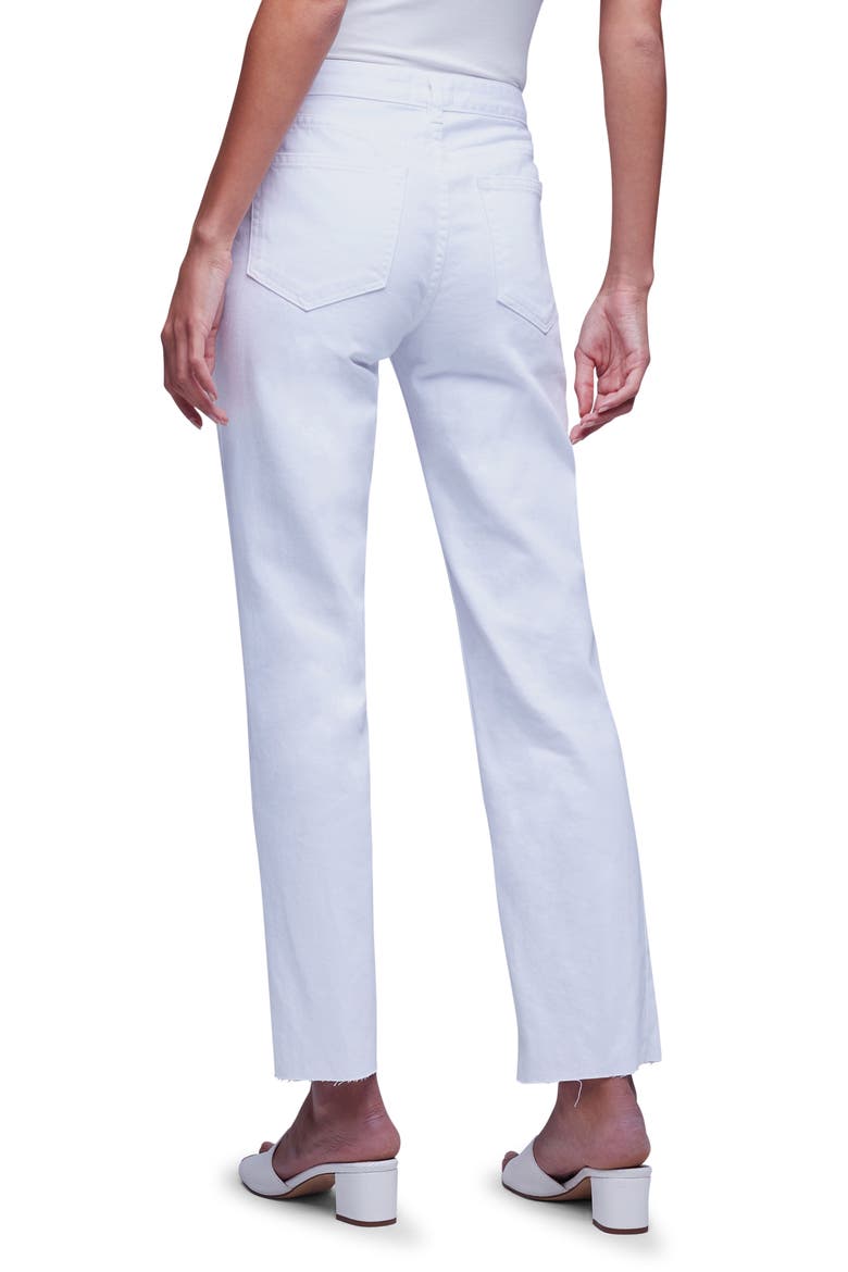 Milana Stovepipe Straight Leg Jeans, Alternate, color, BLANC