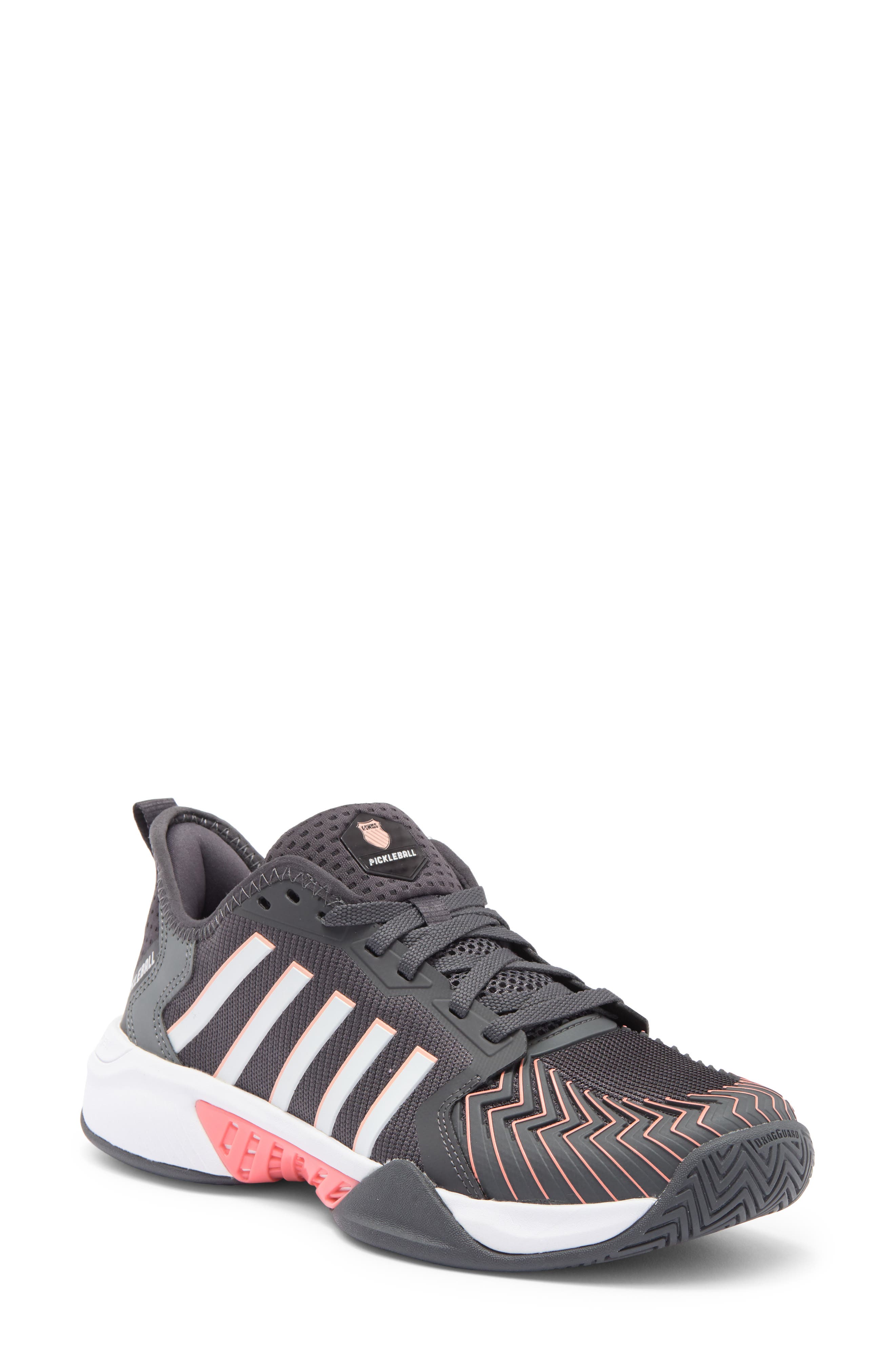 K-Swiss Pickleball Supreme Court Shoe, Main, color, Asphalt/White/Amber