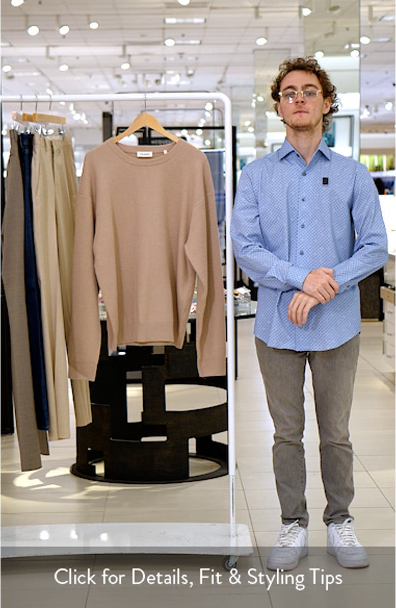 Crewneck Wool & Silk Rib Sweater, sales video thumbnail