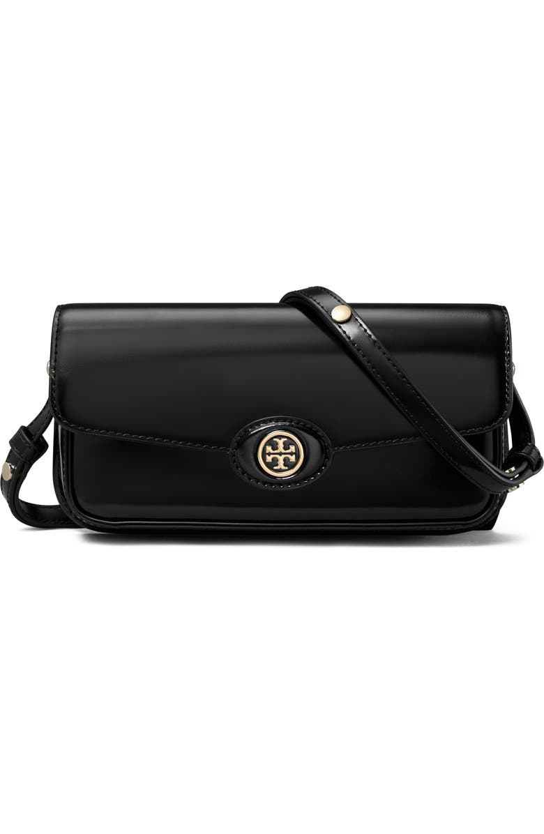 Tory Burch Robinson Spazzolato Leather Shoulder Bag, Main, color,