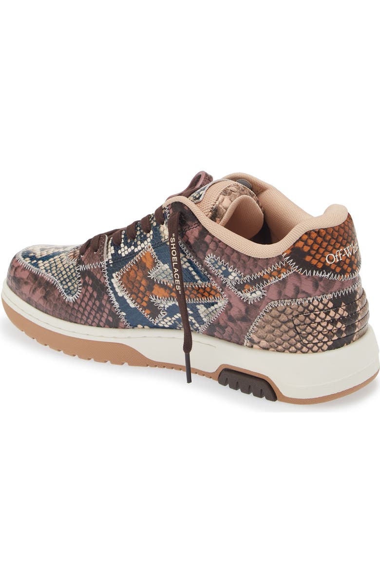 Off-White Out of Office Snakeskin Embossed Sneaker, Alternate, color,