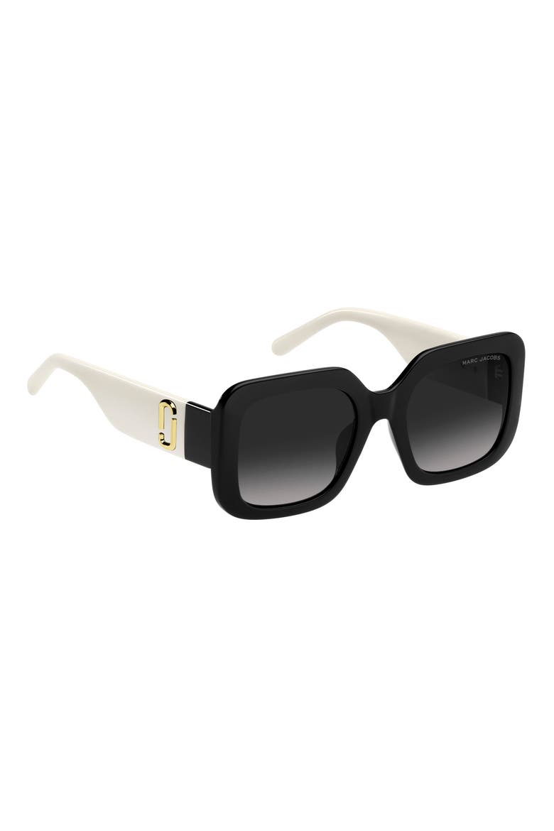 53mm Gradient Polarized Square Sunglasses, Alternate, color, 080S-9O