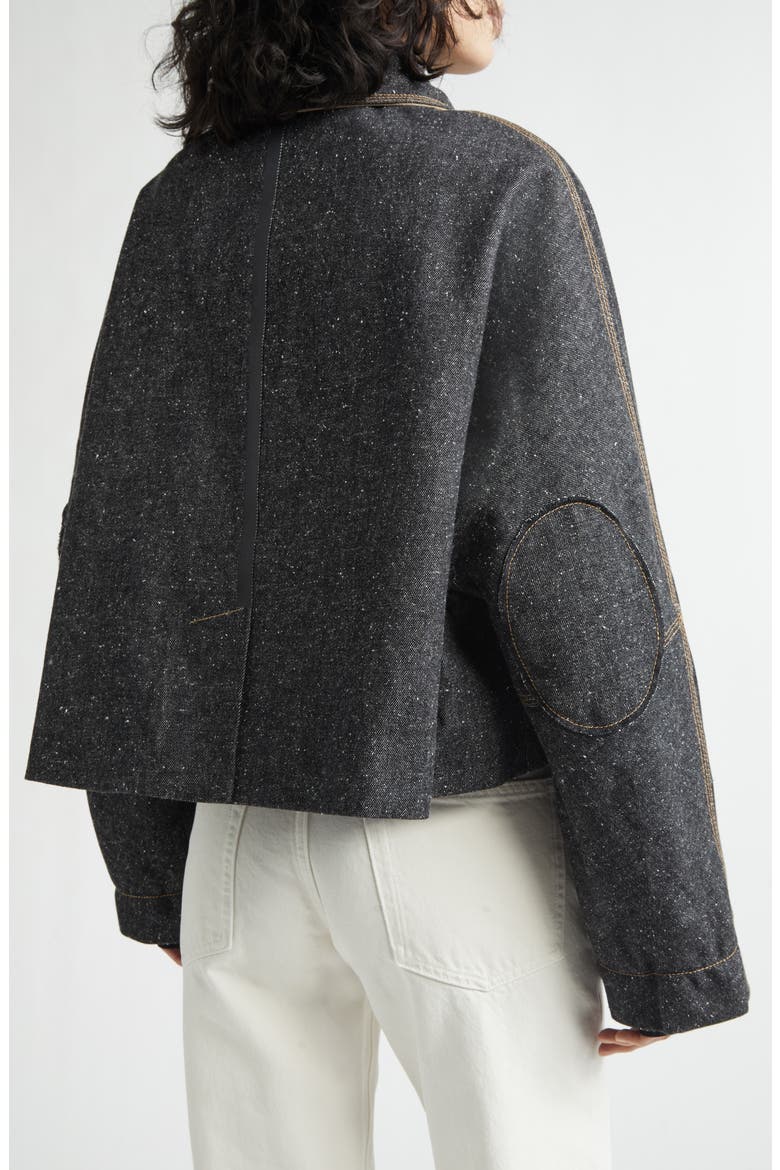 Precious Cargo Denim Crop Jacket, Alternate, color, INDIGO RAW