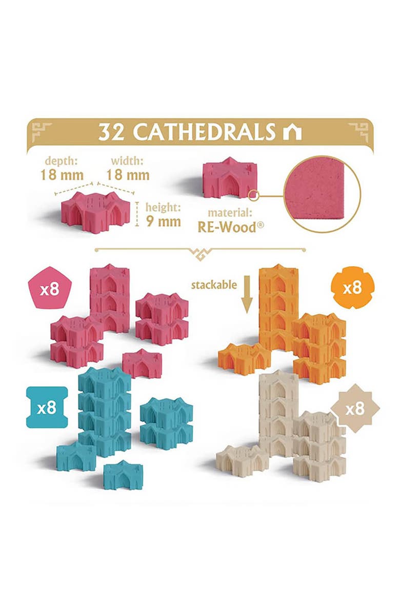 Mighty Boards Rebirth Tile Laying Board Game, Age 10+, Alternate, color, Multicolored