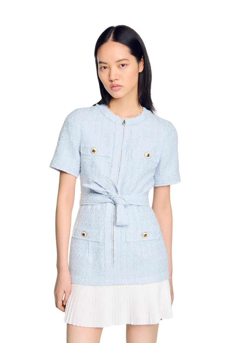 sandro denim tweed dress Palmare Dress
