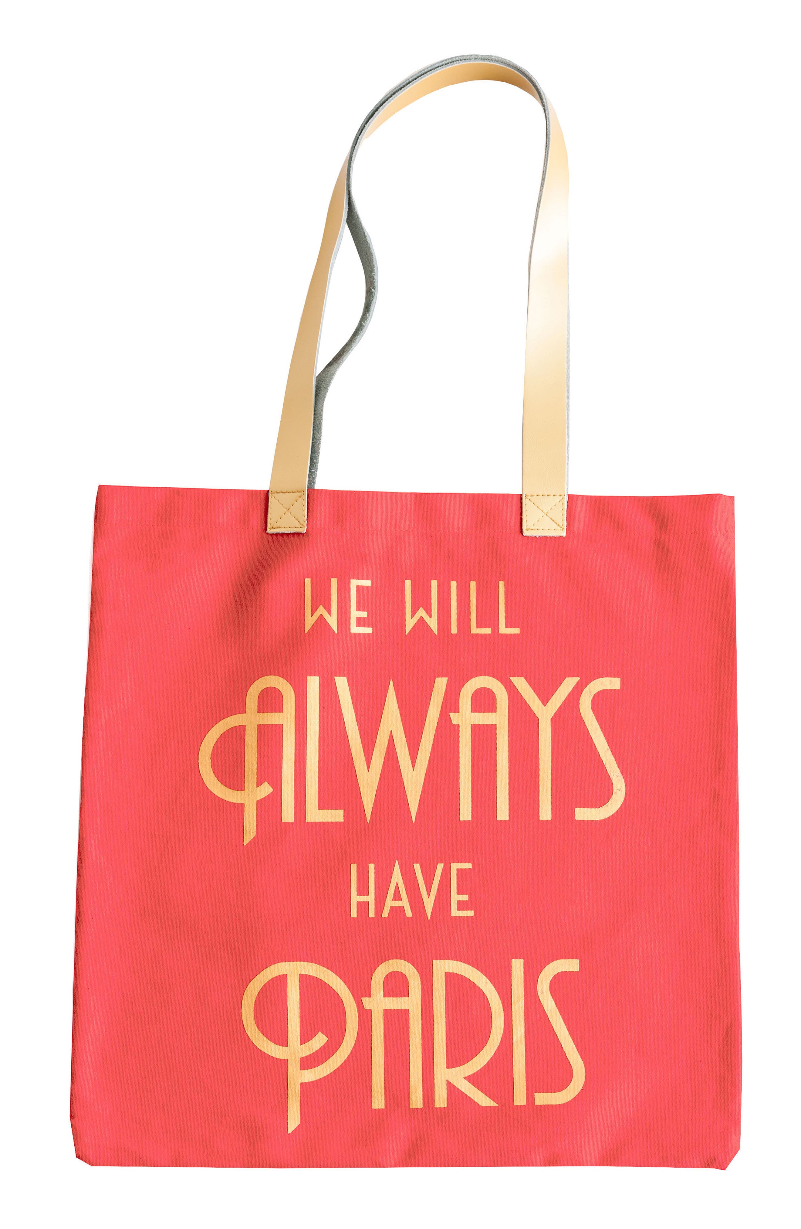 Rosanna We Will Always Have Paris Canvas Tote, Main, color, 