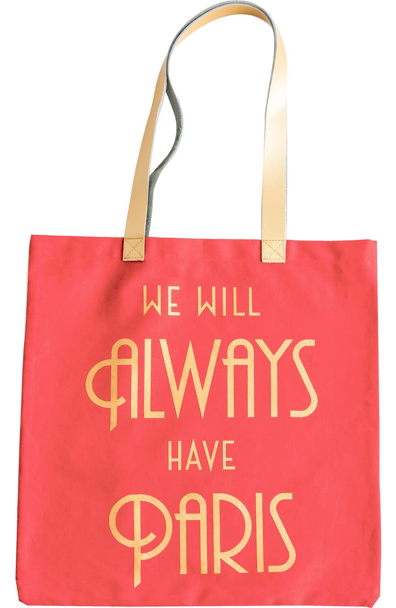 Rosanna We Will Always Have Paris Canvas Tote, Main, color,