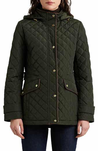 Lauren ralph lauren quilted hooded jacket clearance