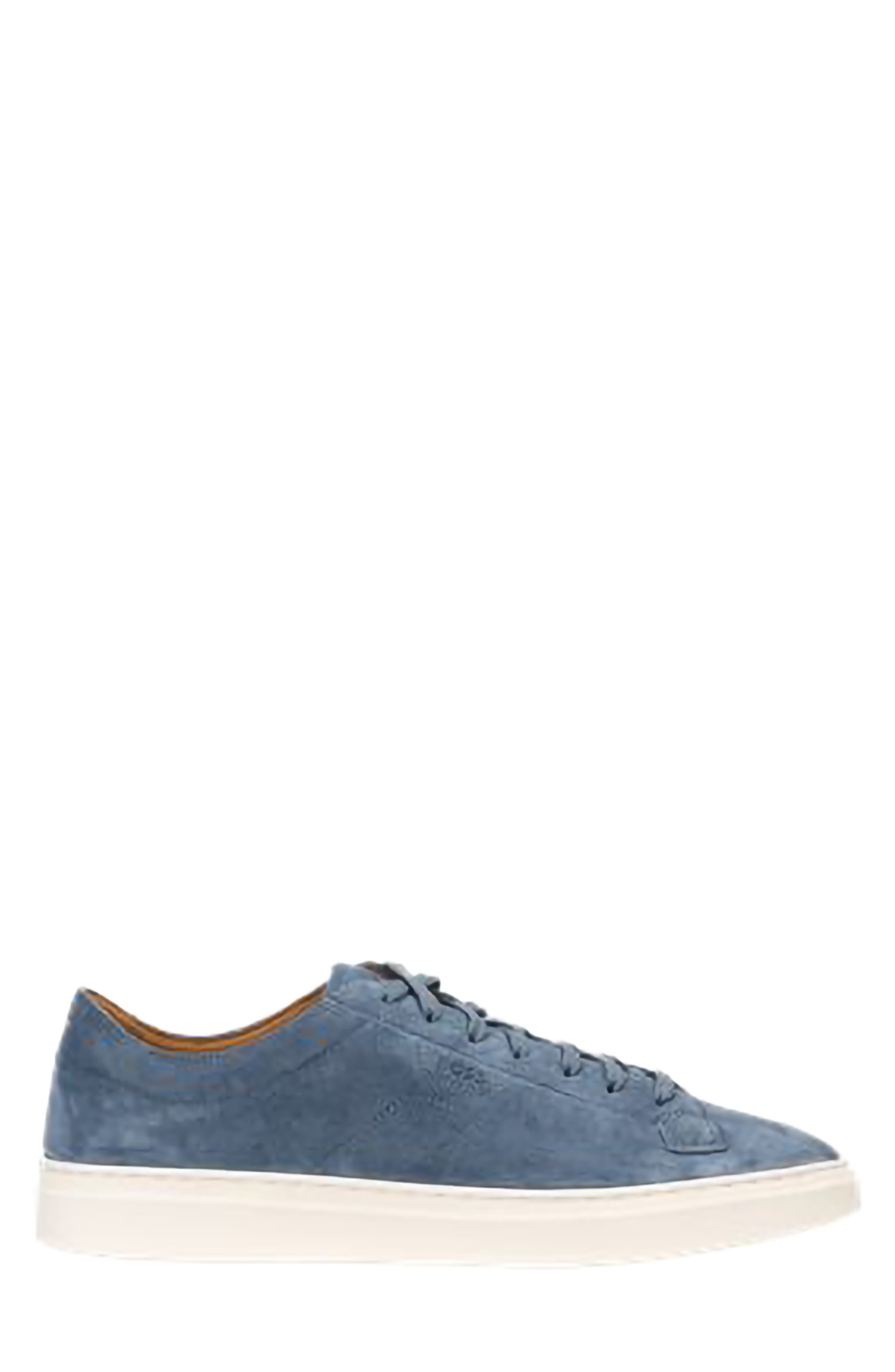 Kieran Suede Low Top Sneaker, Alternate, color, BLUE SUEDE