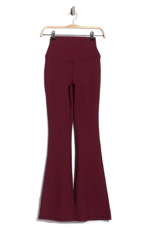 Madison Chill Tech Rib Crossover High Waist Flare Leggings