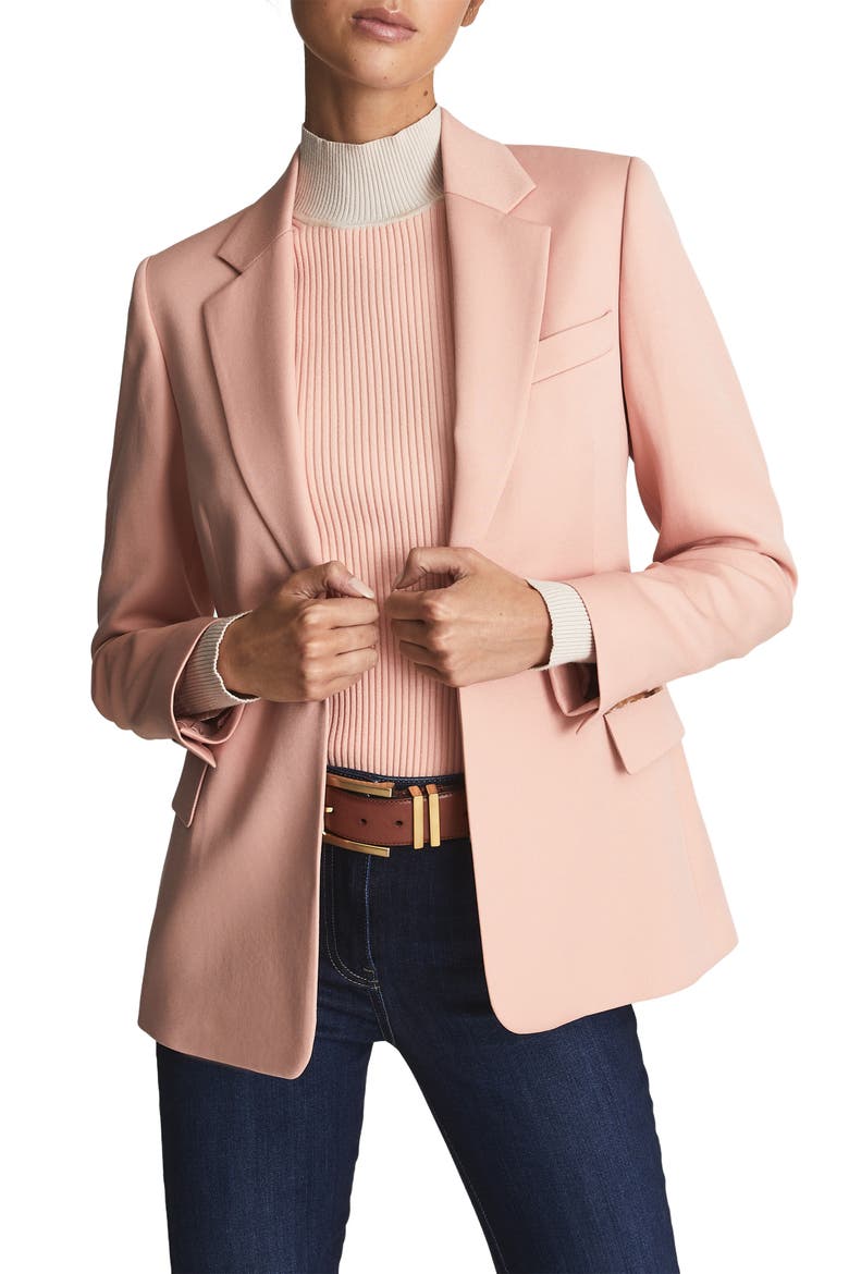 Coco One-Button Blazer, Main, color, PINK