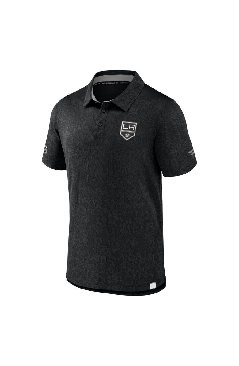 FANATICS Men's Fanatics Branded Black Los Angeles Kings Authentic Pro Jacquard Polo, Alternate, color, Black