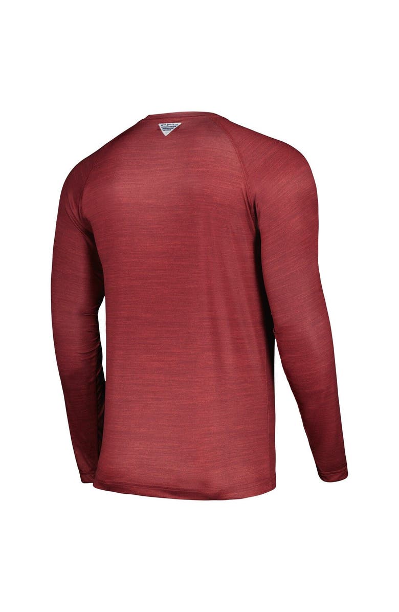 Columbia Men's Columbia  Garnet Florida State Seminoles PFG Terminal Tackle Omni-Shade Raglan Long Sleeve T-Shirt, Alternate, color, 