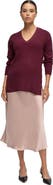 Ingrid & Isabel Maternity Satin Bias Skirt