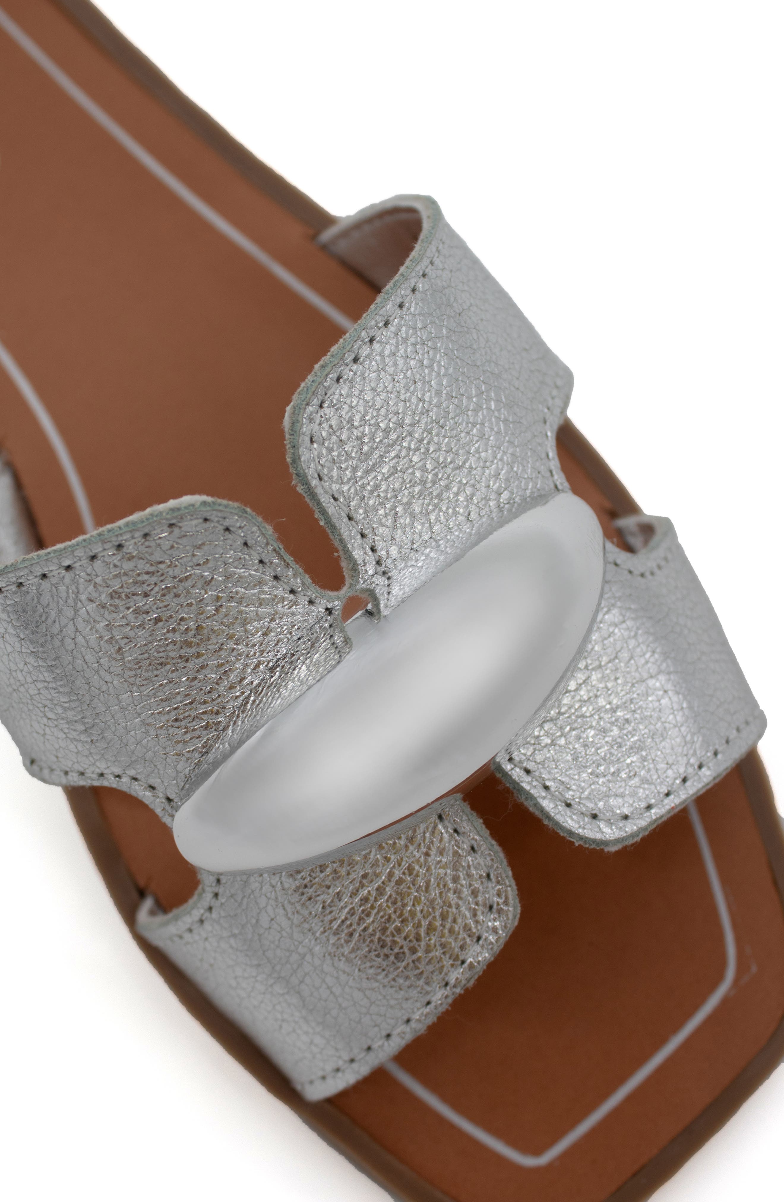 Bottero Cutout Slide Sandal, Alternate, color, Prata