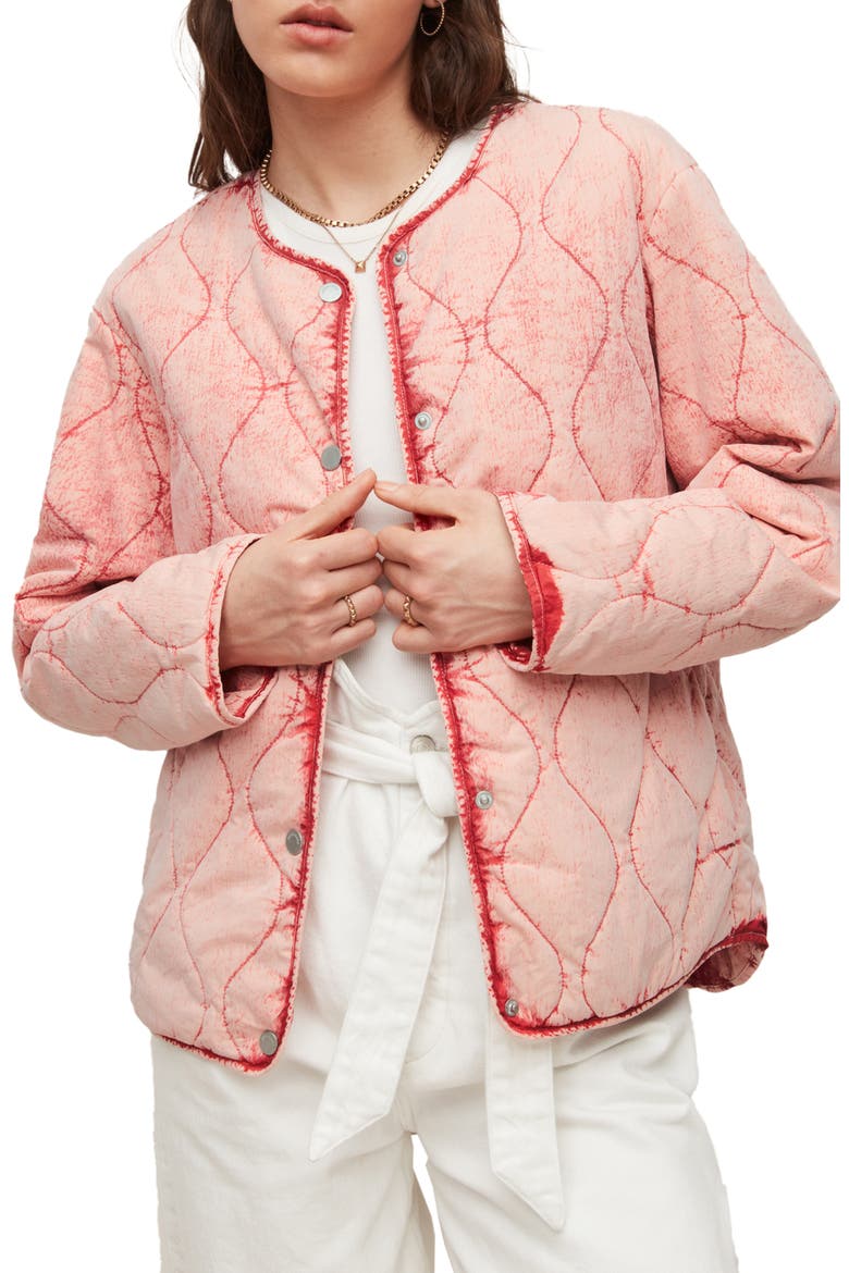 Reign Onion Quilted Jacket, Main, color, PINK