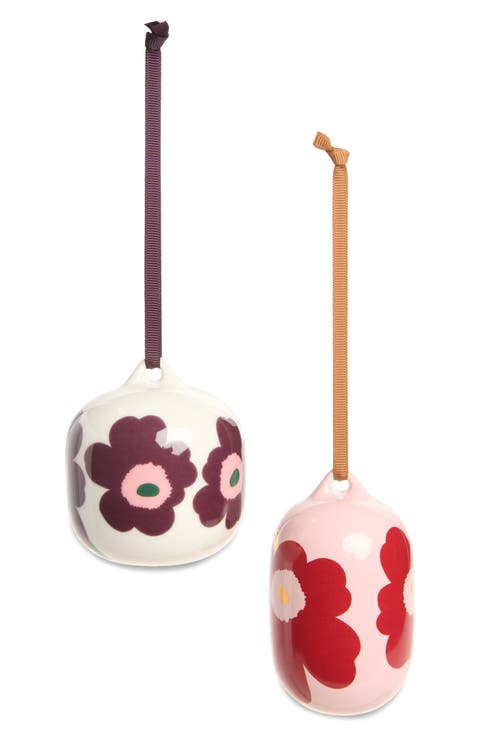 Unikko Set of 2 Ornaments