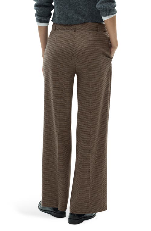 Mango Carlosw Straight Leg Pants In Brown