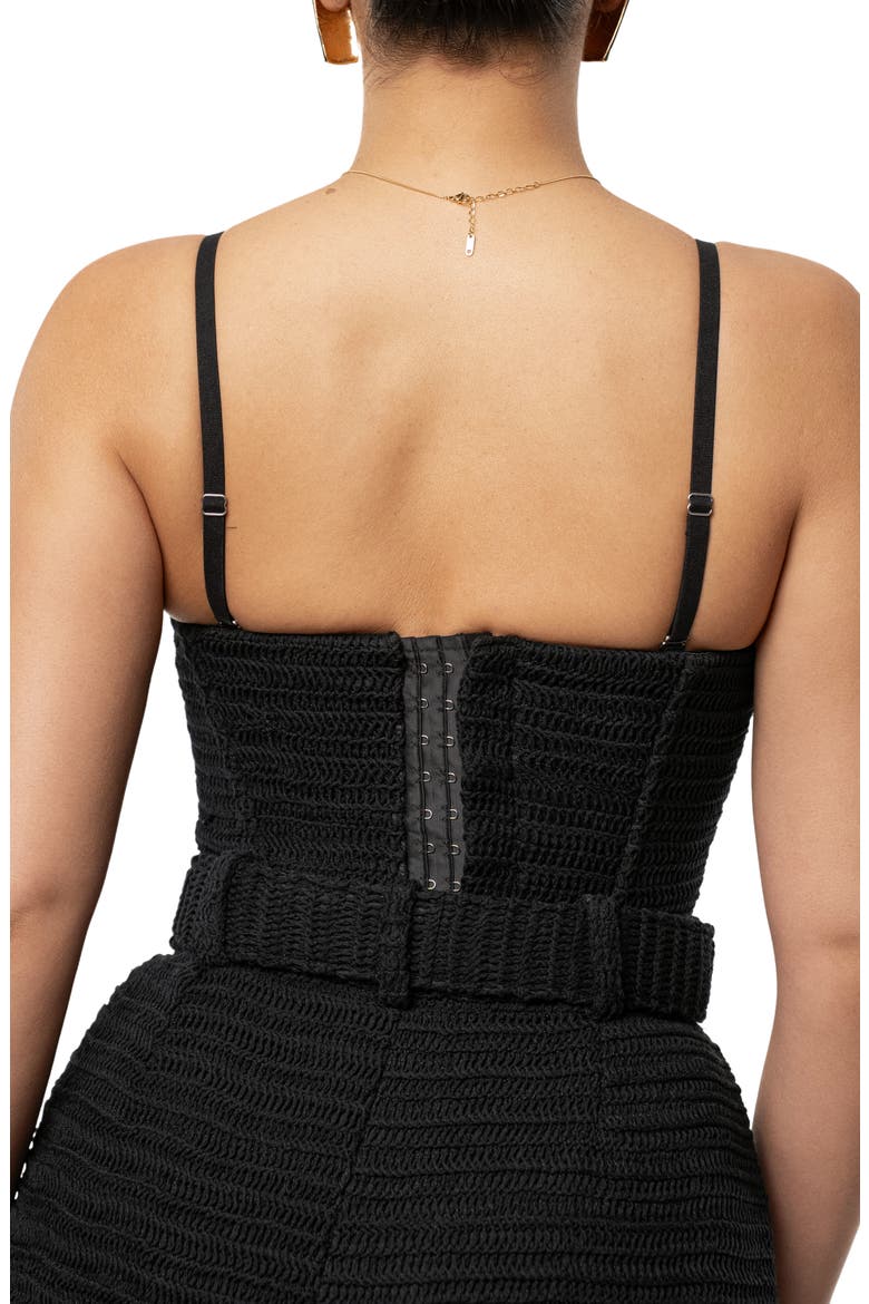 Lila Bustier Top, Alternate, color, BLACK