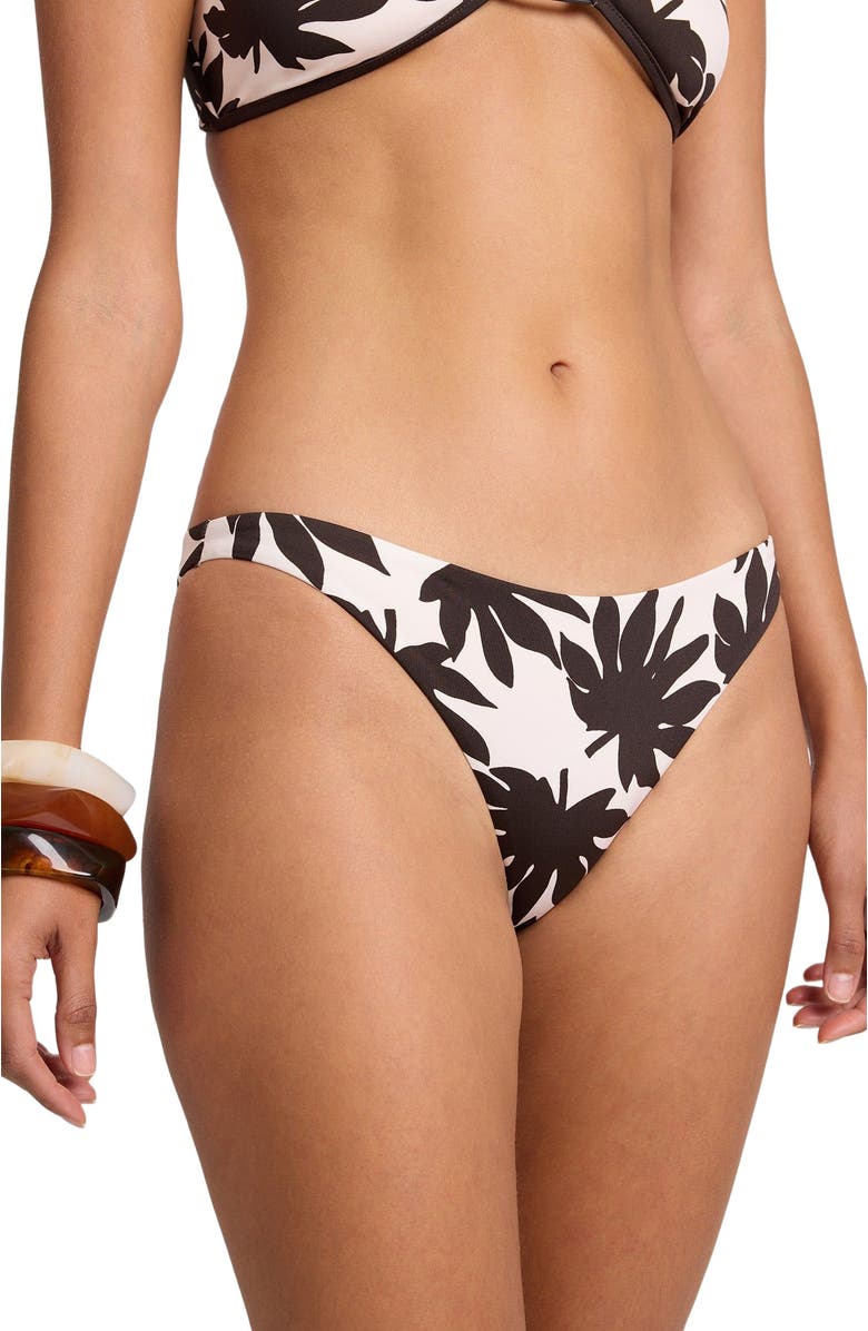 Onia Cora Bikini Bottom, Main, color, Egret/Espresso