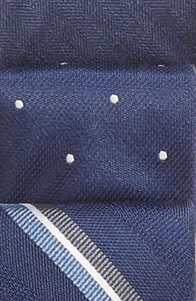 The Tie Bar 3-Pack Navy Tie Set, Alternate, color, 