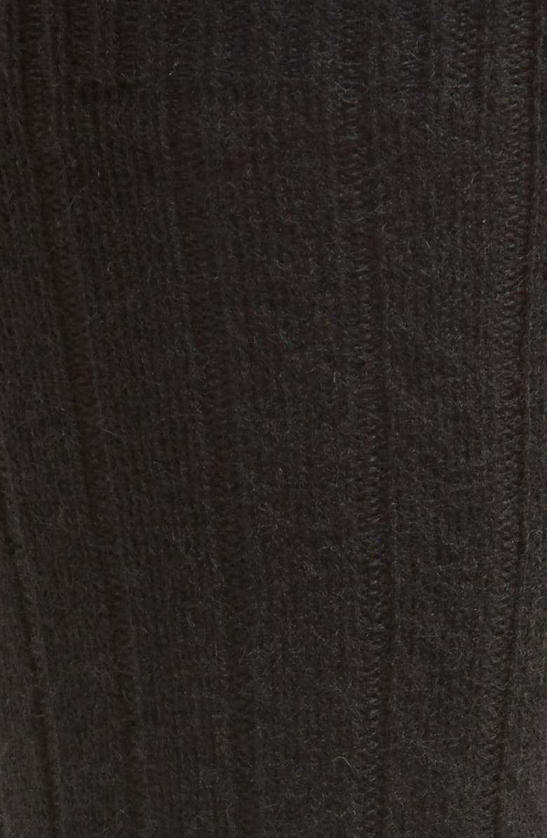 Pantherella Waddington Cashmere Blend Dress Socks, Alternate, color, Black