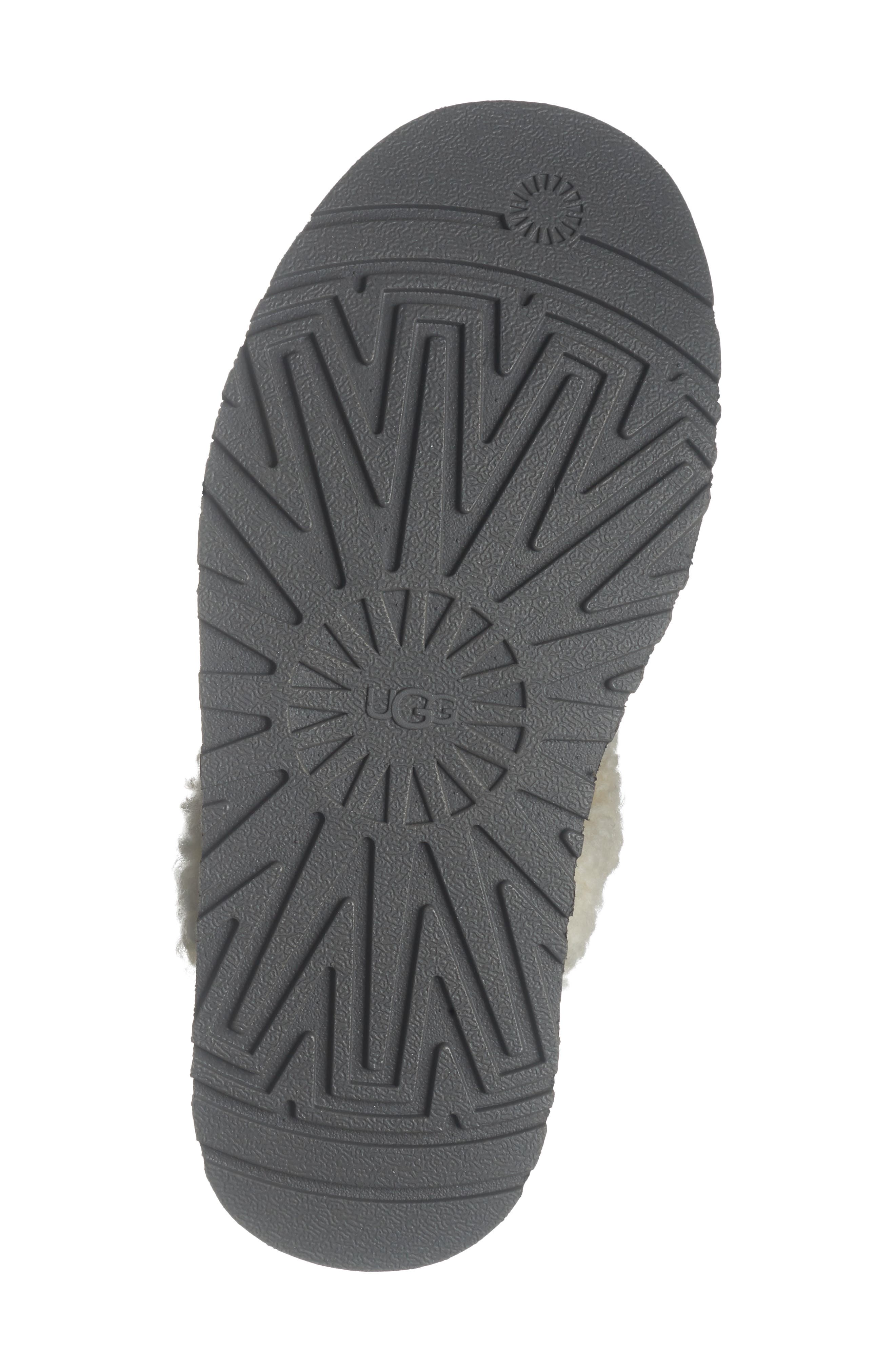 UGG<sup>®</sup> Disquette Genuine Shearling Lined Slipper, Alternate, color, Black