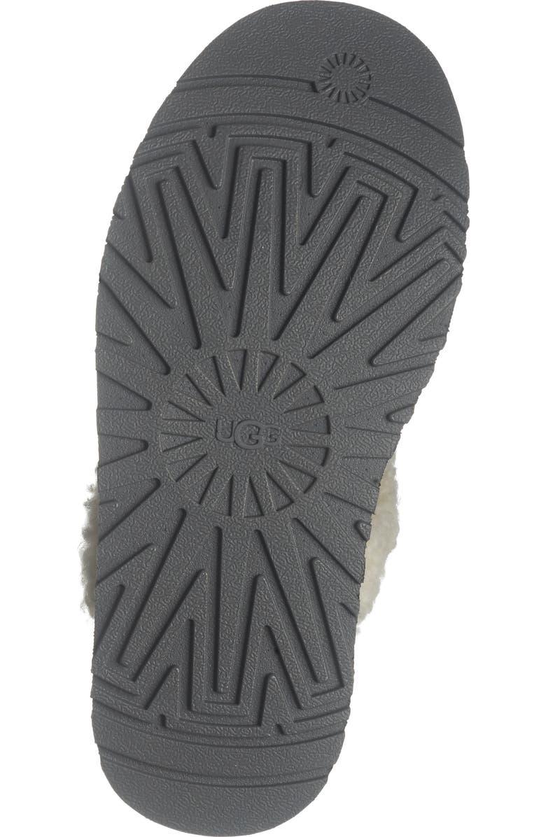 UGG<sup>®</sup> Disquette Genuine Shearling Lined Slipper, Alternate, color, Black