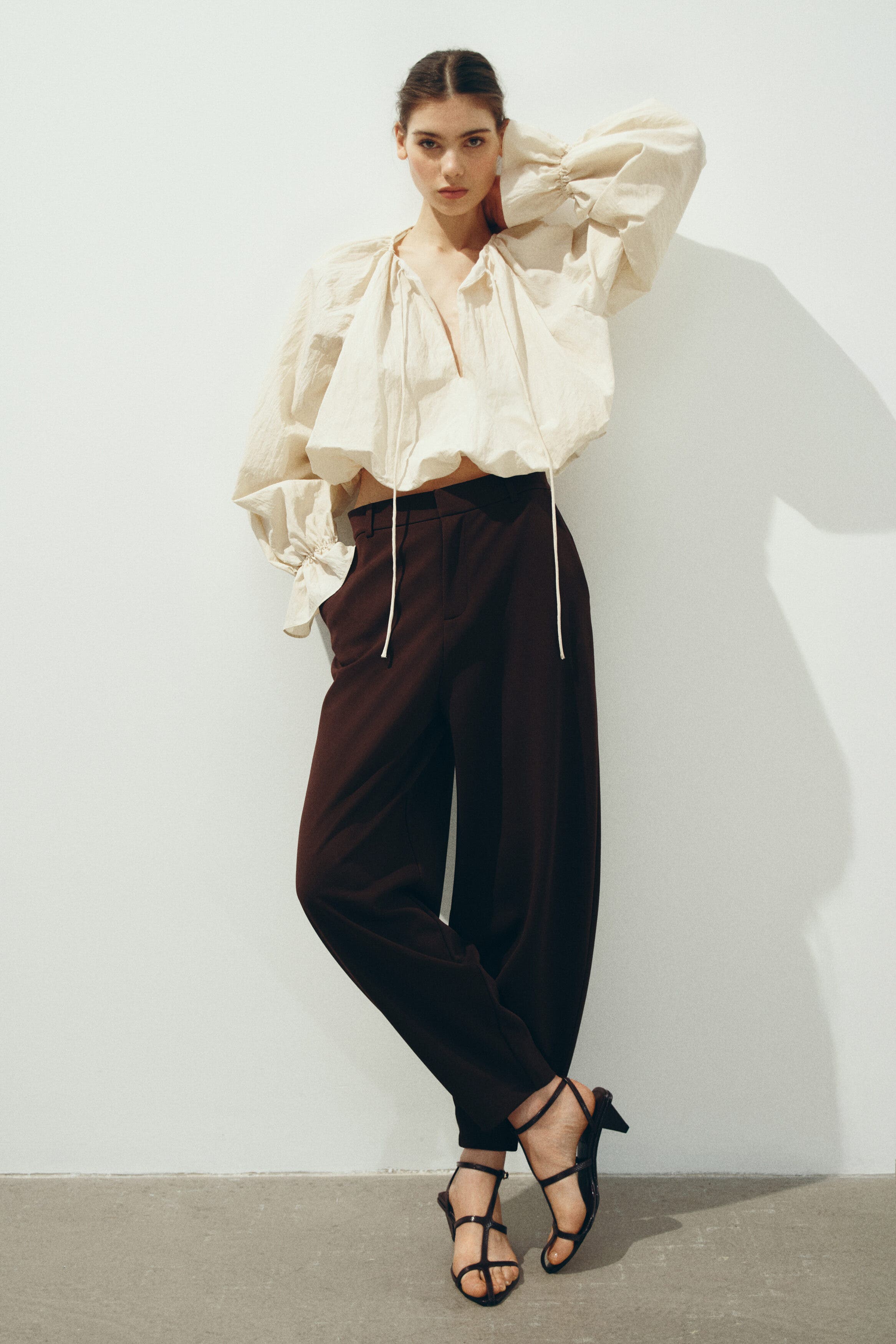 Jersey Barrel-leg Trousers - image 2