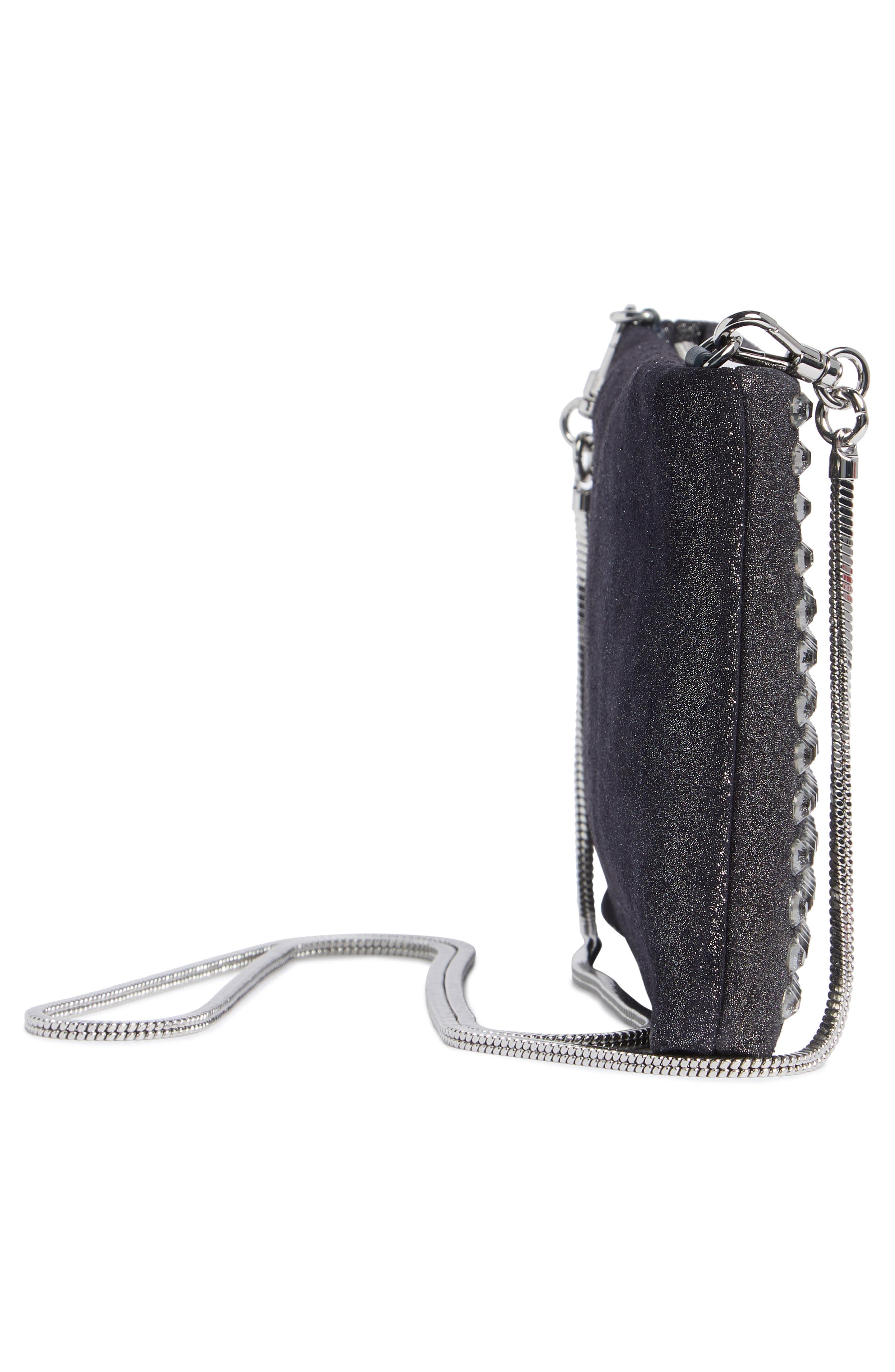 Kate Spade New York nova crystal embellished clutch, Alternate, color, Navy Multi