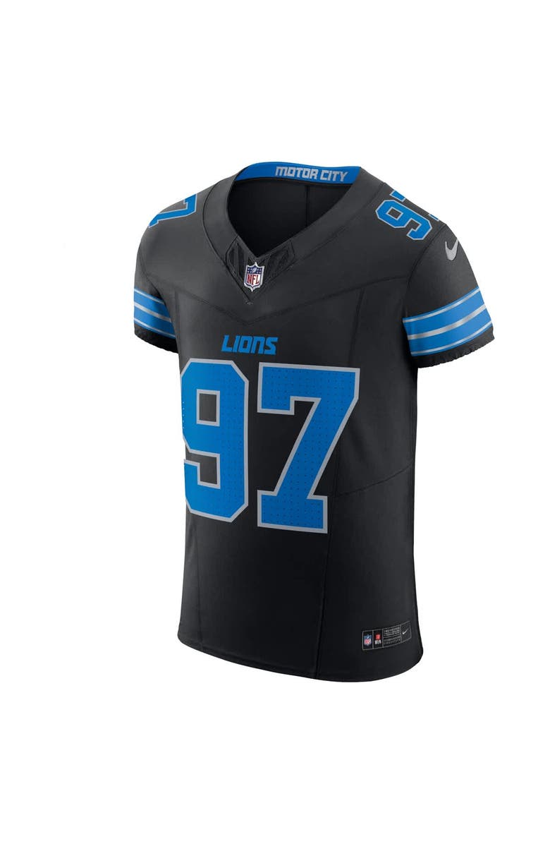 Nike Men's Nike Aidan Hutchinson Black Detroit Lions Alternate Vapor F.U.S.E. Elite Jersey, Alternate, color, Black