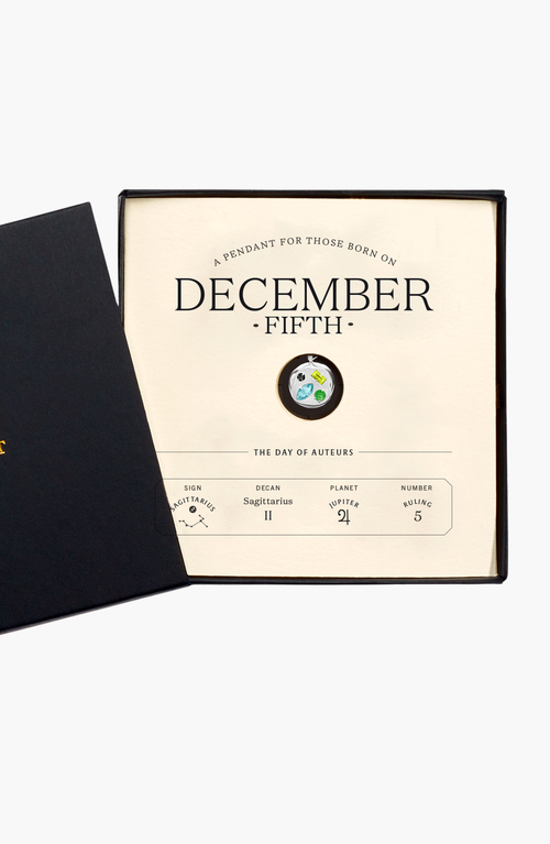 Birthdate Co. The December Birthdate Silver Pendant In December 5th - Silver