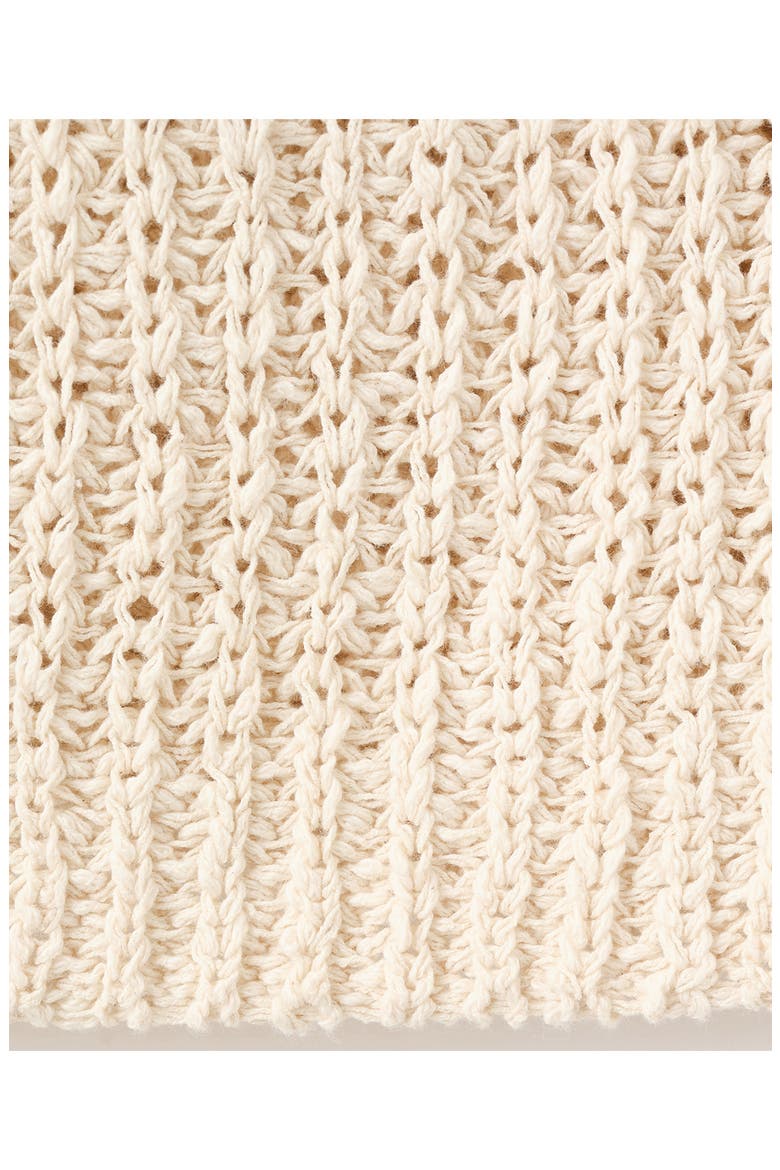 Open Stitch Cotton Tank, Alternate, color, SAND