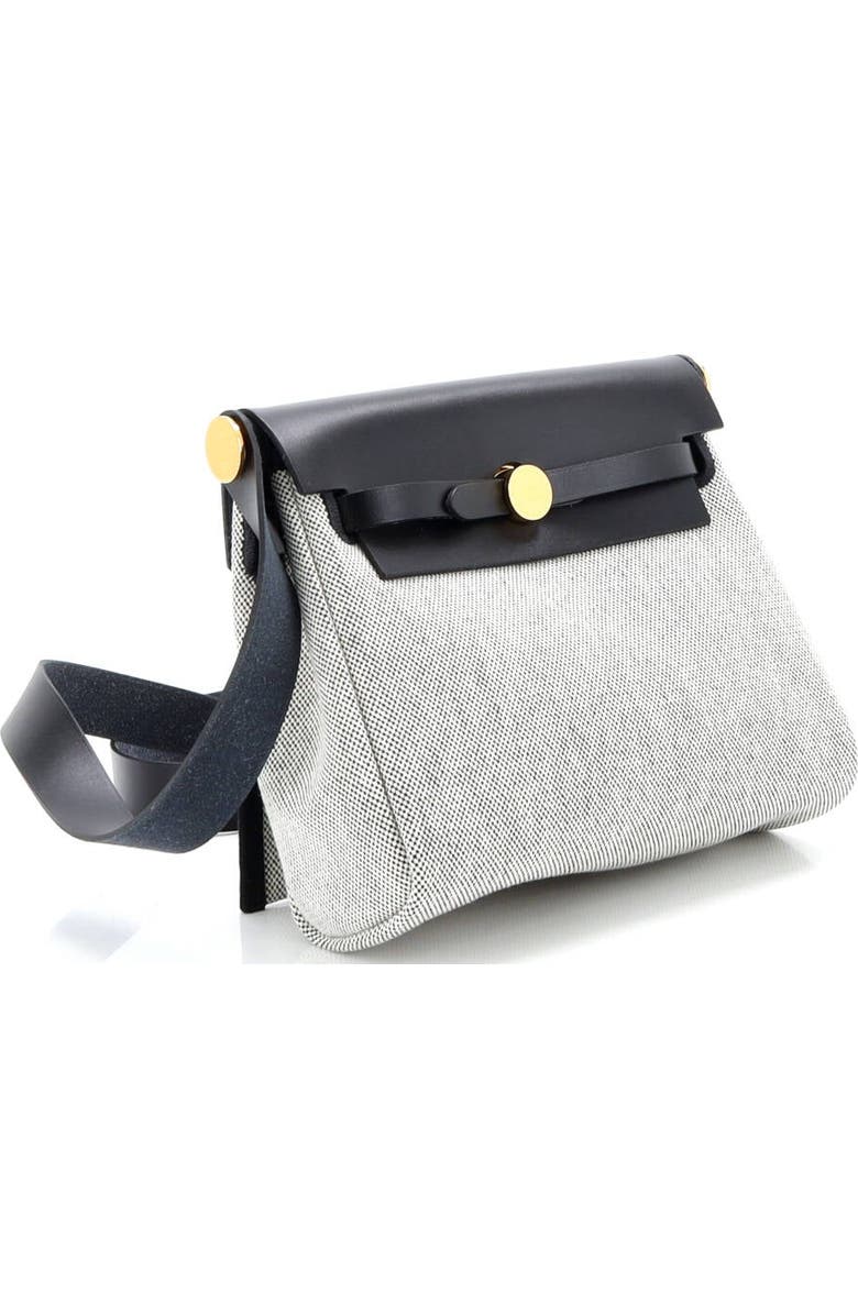 Pre-Owned Hermes Herbag Zip Toile and Leather 20, Alternate, color, Bleu Indigo